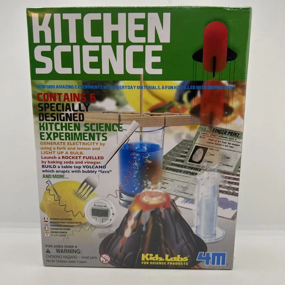 Kitchen Science‎ Kit Educational Toy Kidz Labs  6 Fun STEM Experiments